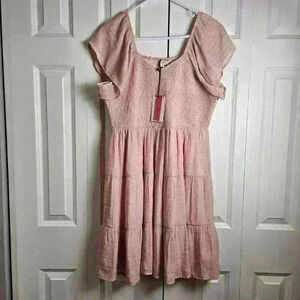 Andree by Unit Babydoll Pink Dress Size 1X NWT